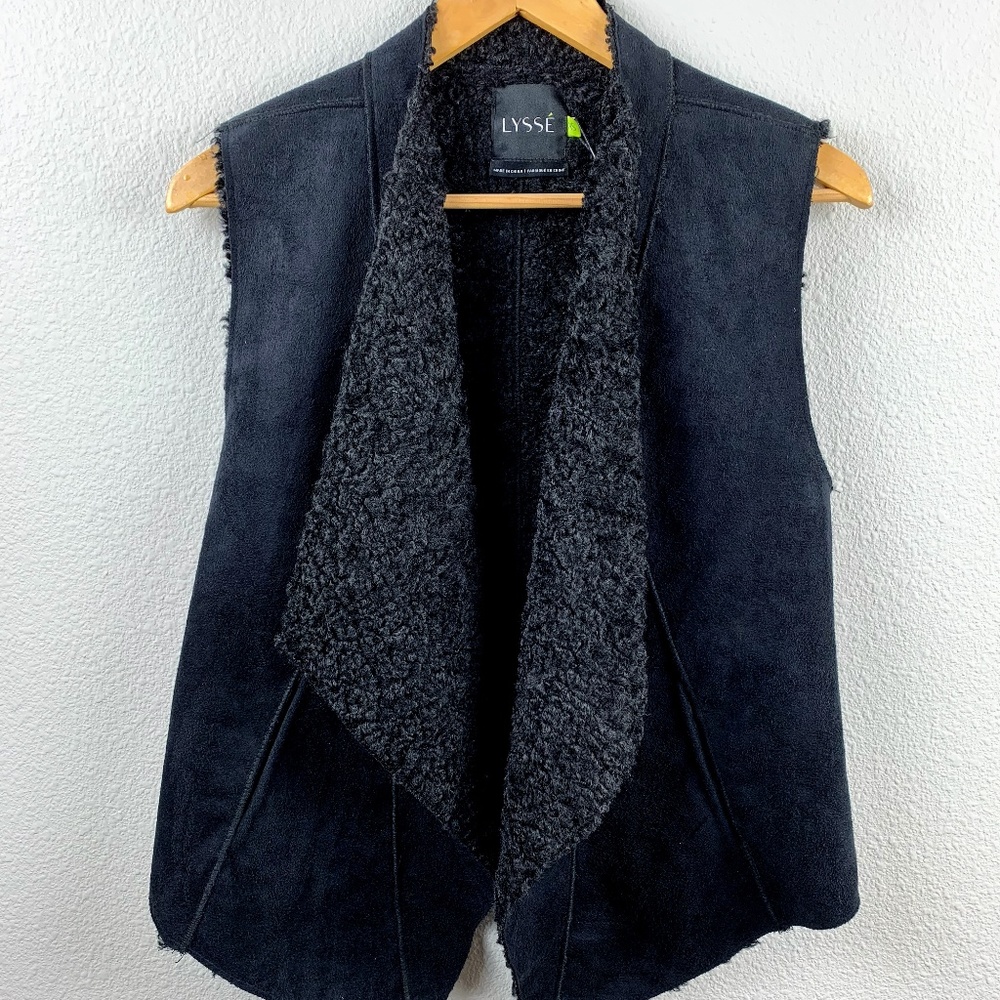 NWT Lysse Faux Fur And Suede Vest